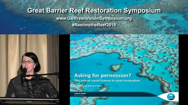 Dr Justine Lacey – asking for permission, the role of social licence in coral restoration - video thumbnail